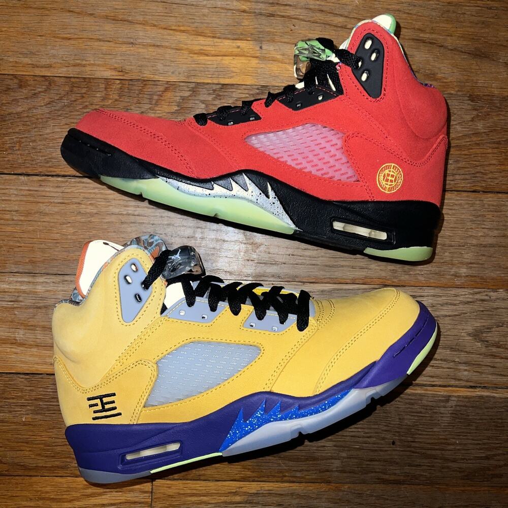 Nike Air Jordan 5 Retro SE Solar Orange What The Men Size 8/Women 9.5 NEW.NWB.DS